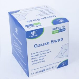 Sterile Cotton Gauze Swabs (10 cm x 10 cm, 8-Ply)