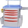 Multi-Drawer Anaesthesia Cart with Overhead Storage Bins